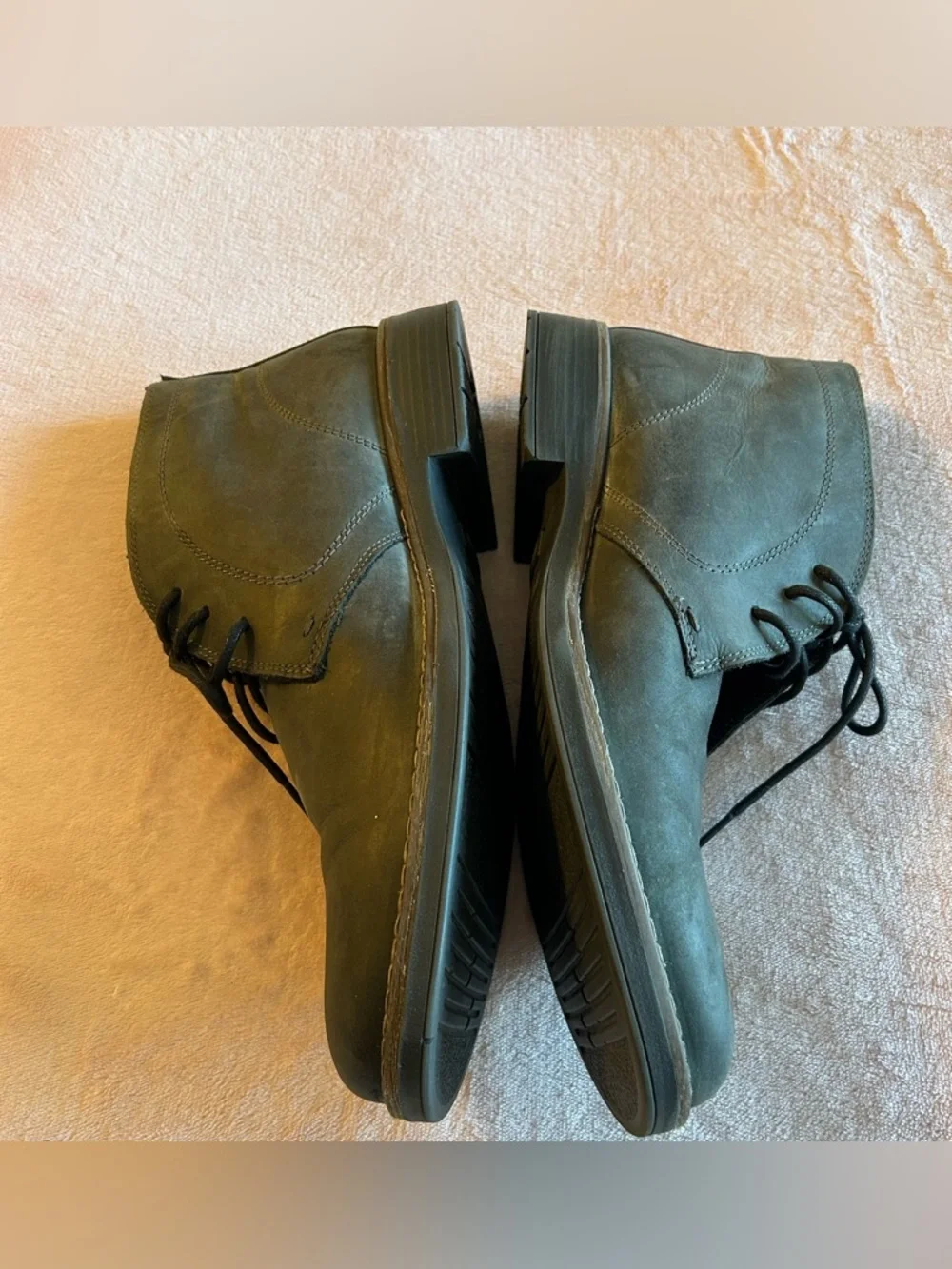 Nordstrom chukka gray leather waterproof boots size 45